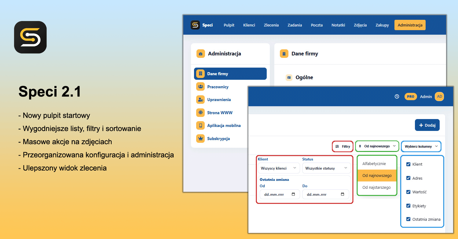 Speci wersja 2.1.0